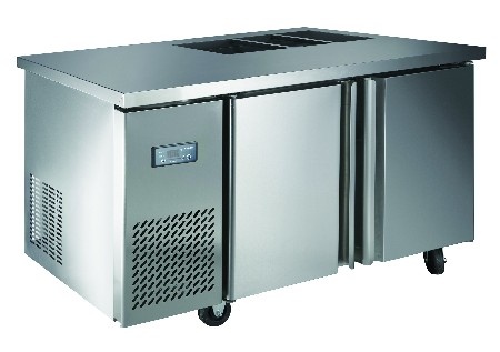 Luxury project static cooling 03 table top refrigerator(sandwich counter)