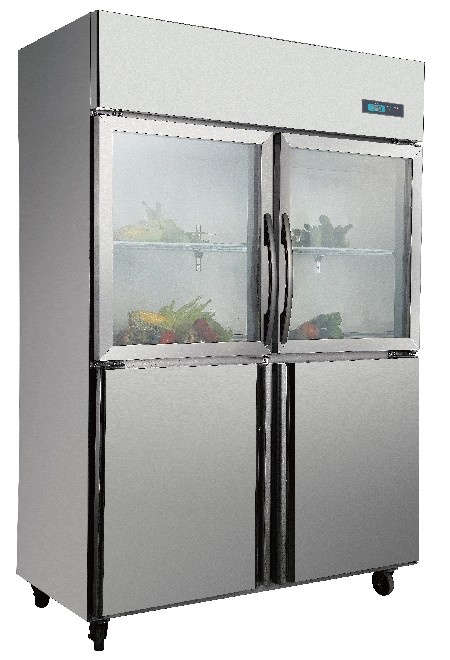 Standard D type copper double temperature static cooling refrigerator(customzed)